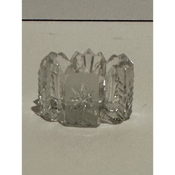 Vintage Set Westmorland EAPG Clear Glass Salt Dips, Salt Cellars, Cut Glass - Picture 4 of 9